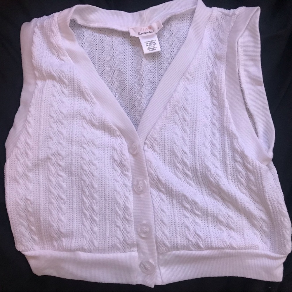 Urban Romantics, Large, White, vest